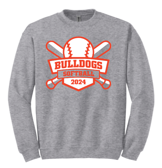 MS Softball Crewneck Sweatshirt - 18000 Gildan