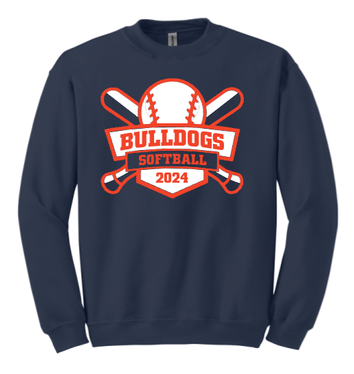 MS Softball Crewneck Sweatshirt - 18000 Gildan