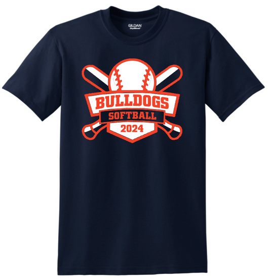 MS Softball T-Shirt - 8000 Gildan